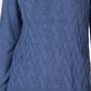 Karen Scott Suéter Feminino Basket Stitch Azul Tamanho XS