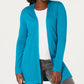Karen Scott Cardigan Feminino Gola Xale Azul Escuro Tamanho P