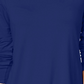Blusa feminina de gola alta JM Collection, azul, tamanho X-S