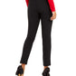 Calça skinny feminina INC International Concepts com cós elástico e laço, preta, tamanho 16, pequena