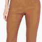 Calças femininas Charter Club Cambridge Skinny Pull-On com controle de barriga, tamanho 4, marrom