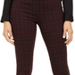 Legging feminina xadrez Ponte Style &amp; Co, roxa, tamanho PXL