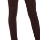 Legging feminina xadrez Ponte Style &amp; Co, roxa, tamanho PXL