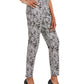 Calça feminina JM Collection Petite Jaquard Pull-on cinza tamanho -1/13