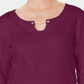Karen Scott Blusa feminina manga três quartos roxa tamanho P