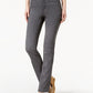 Calça jeans feminina Charter Club Lexington reta cinza tamanho 18