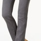 Calça jeans feminina Charter Club Lexington reta cinza tamanho 18