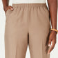 Calça feminina Karen Scott Petite Pull-On marrom PS
