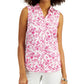 Camisa feminina sem mangas com estampa Toile Charter Club, rosa, tamanho 6