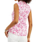 Camisa feminina sem mangas com estampa Toile Charter Club, rosa, tamanho 6