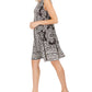 Vestido rodado estampado sem mangas feminino Style &amp; Co, preto, tamanho pequeno