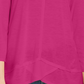Estilo &amp; Co Feminino Detalhe de Costura Alto Baixo Top Rosa Tamanho X-Small