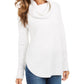 Suéter feminino estilo &amp; co com gola alta, tamanho PP, branco