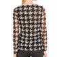 Blusa feminina com manga transparente e estampa da INC International Concepts, branca, tamanho PL