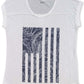 Camiseta feminina com estampa de bandeira tropical Style &amp; Co, azul-marinho, tamanho médio