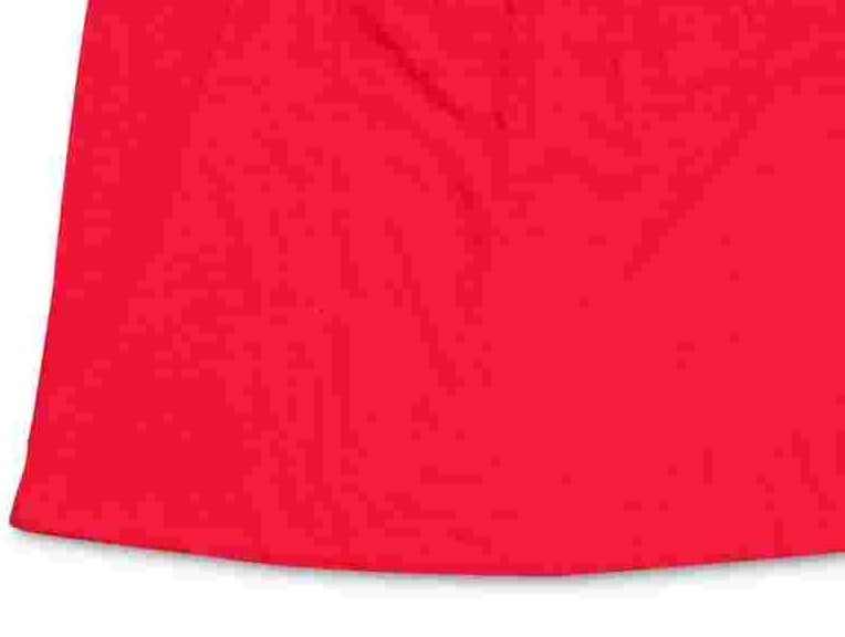 Regata feminina com alças largas bordadas e babados, estilo &amp; co, vermelha, tamanho pequeno