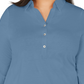 Camisa polo feminina Charter Club Plus Cotton, azul, tamanho 0X