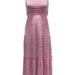 Vestido longo listrado sem mangas feminino Style &amp; Co, rosa, tamanho pequeno
