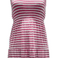 Vestido longo listrado sem mangas feminino Style &amp; Co, rosa, tamanho pequeno