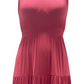 Vestido feminino sem mangas em camadas estilo &amp; co, rosa, tamanho pequeno