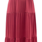Vestido feminino sem mangas em camadas estilo &amp; co, rosa, tamanho pequeno