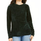 Suéter Karen Scott Feminino Gola Envelope Chenille Verde Tamanho PS