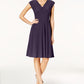 Vestido feminino Love Scarlett com recortes e ferragens, tamanho pequeno e largo, roxo