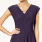 Vestido feminino Love Scarlett com recortes e ferragens, tamanho pequeno e largo, roxo