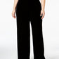 Calça feminina Alfani Plus Velvet Wide Leg Preta Tamanho 1X