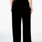 Calça feminina Alfani Plus Velvet Wide Leg Preta Tamanho 1X
