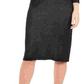 Vestido suéter feminino NY Collection Ombre Cowlneck prateado tamanho pequeno grande