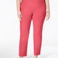 Calça feminina Charter Club Cambridge Tummy Control, vermelha, tamanho 26W