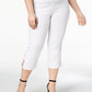Calça Capri Feminina JM Collection Branca Tamanho 0X