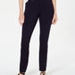 Calça skinny feminina de malha ponte estilo &amp; co, azul, tamanho 6, pequena