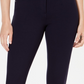 Calça skinny feminina de malha ponte estilo &amp; co, azul, tamanho 6, pequena