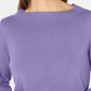 Karen Scott Suéter Feminino Gola Canoa Roxo Tamanho Pequeno X-Grande