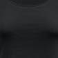 Karen Scott Top Feminino de Algodão com Renda e Bainha, Preto, Tamanho Médio