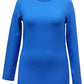 Blusa feminina de manga comprida Style &amp; Co, azul, tamanho grande