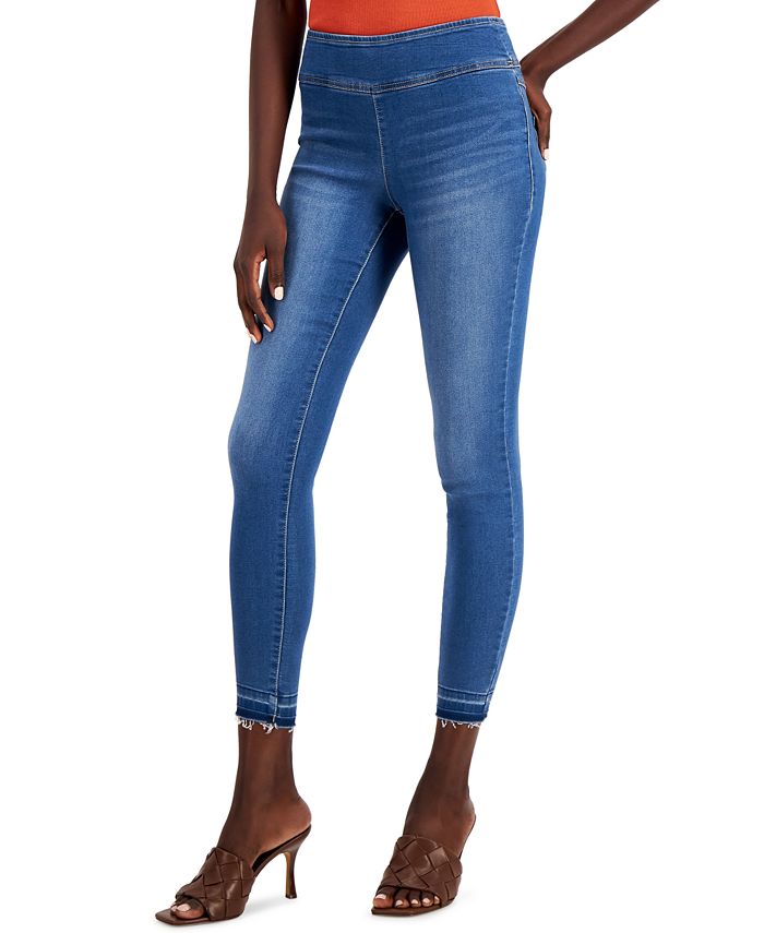Calças jegging jeans femininas da INC International Concepts, azul, tamanho 10