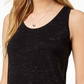 Blusa feminina com decote redondo Maison Jules, preta, tamanho pequeno
