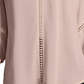 Blusa feminina John Paul Richard com acabamento em renda, rosa, tamanho grande