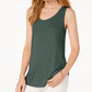 Blusa feminina com decote redondo Maison Jules, verde, tamanho pequeno