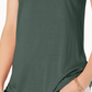 Blusa feminina com decote redondo Maison Jules, verde, tamanho pequeno