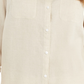 Camisa de linho feminina Charter Club bege tamanho extragrande