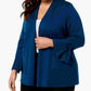 Cardigan feminino Alfani com mangas amarradas, verde, tamanho 0X