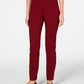 Calça feminina Charter Club Petite Pull-On Ponte-Knit Vinho Tamanho 4 P