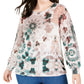 Suéter texturizado tie-dye plus size feminino INC International Concepts marrom 0X