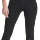 Leggings femininas esportivas DKNY Colorblocked no tornozelo, pretas, tamanho XS