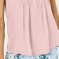 Blusa feminina sem mangas Charter Club Pintuck rosa tamanho grande