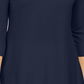 Túnica feminina JM Collection com ilhós e ombros descobertos, azul, tamanho pequeno